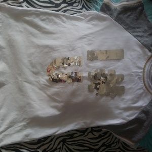 Brand new girls sequin # shirt
